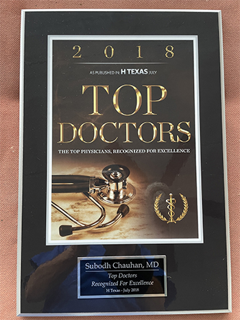 Top Doctors Recognized For Excellence - 2018